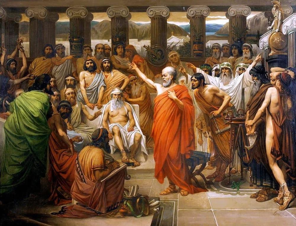 Socrates Grande Filosofo Grego Formou Numerosos Discipulos